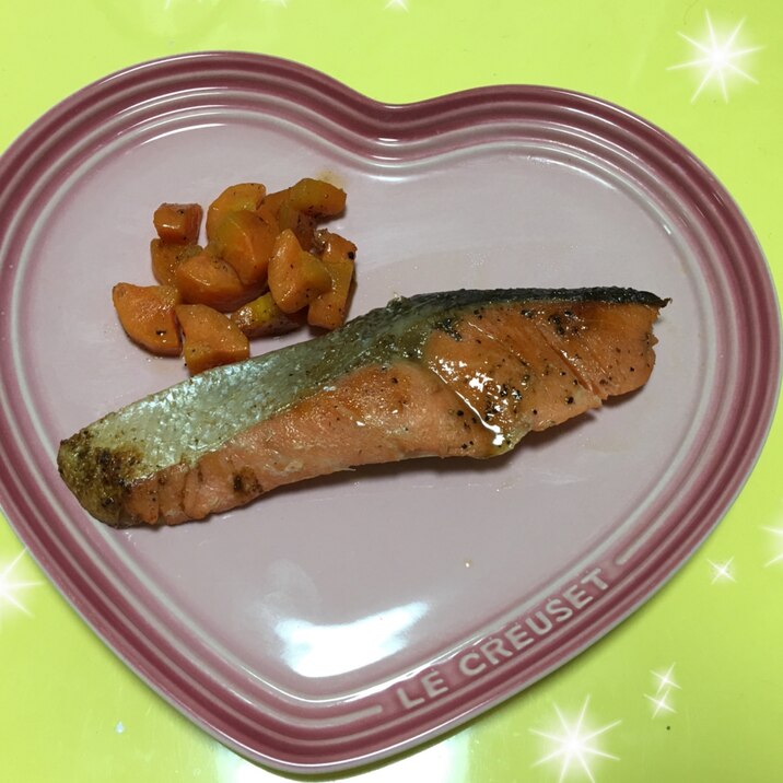 冷凍した食材から シャケのムニエル風焼き レシピ 作り方 By Mo Mo 楽天レシピ